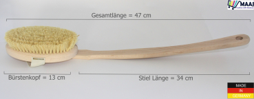 Badebürste Duschbürste XL 48 cm mit abnehmbaren Stiel